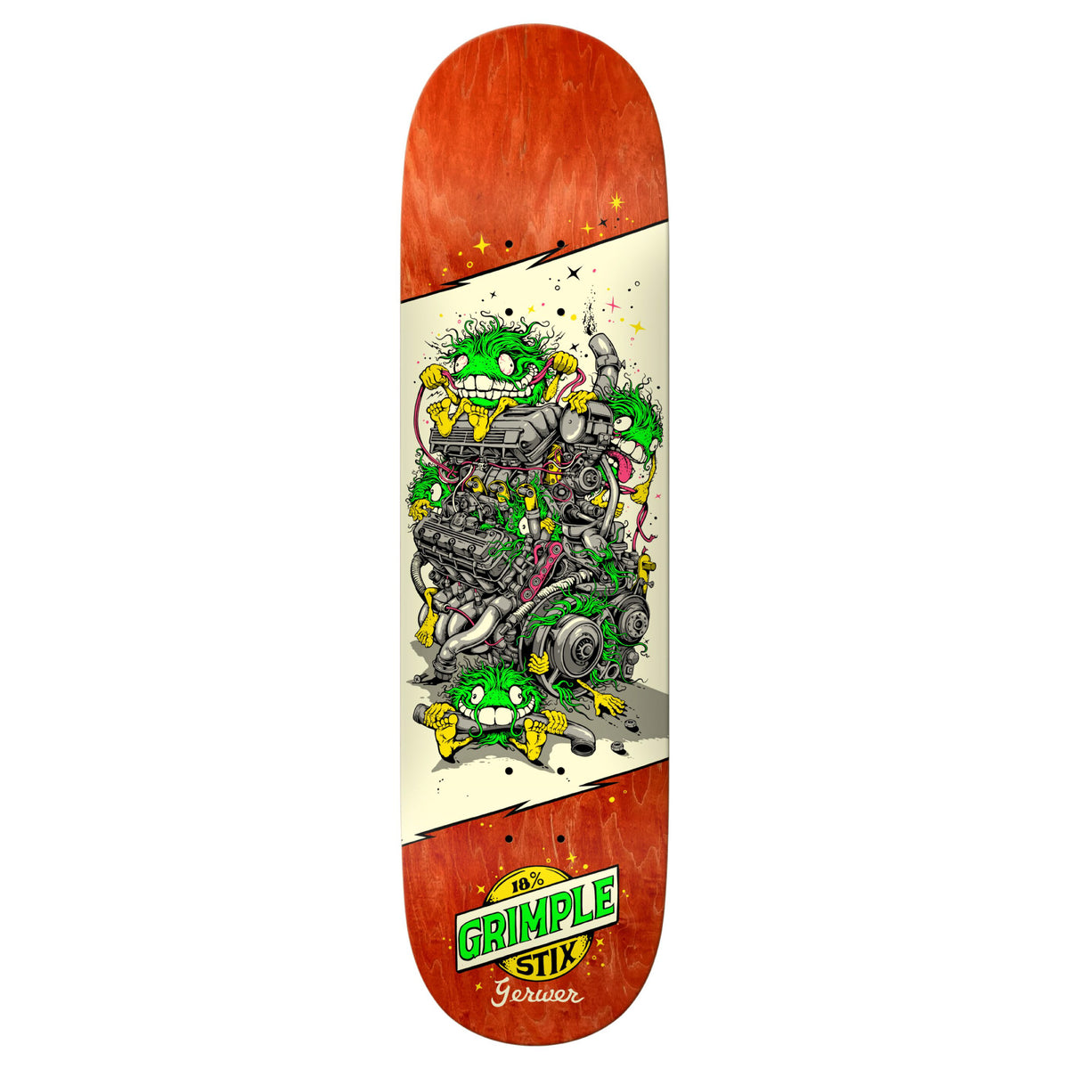 Antihero Grimple Stix Revs Skateboard Deck 8.28"