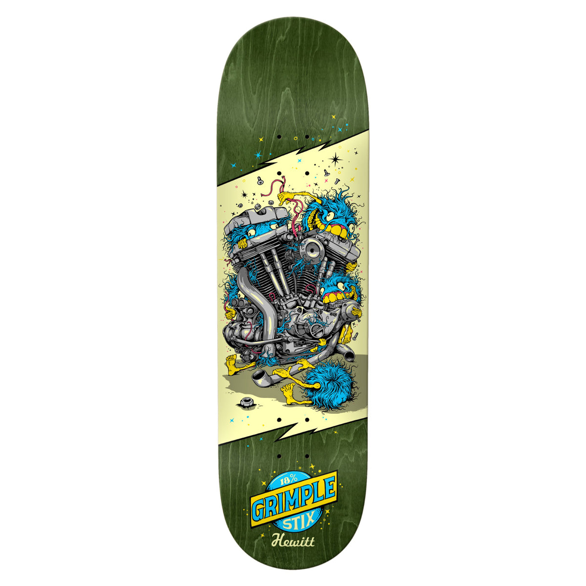 Antihero Grimple Stix Revs Skateboard Deck 8.75"