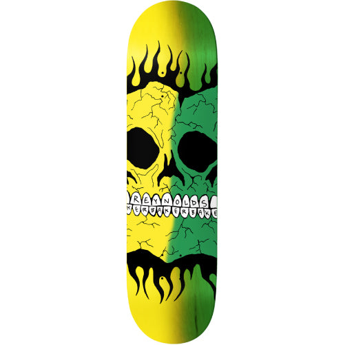 Baker Reynolds Rasta Skull Deck 8.38" full