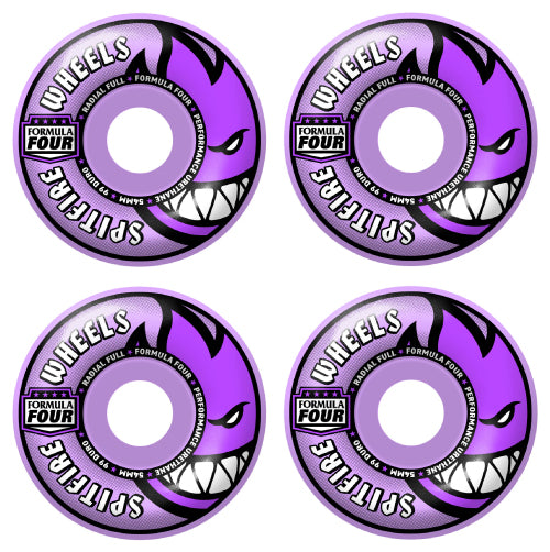 Spitfire F4 Radial Full Light Purple Wheels 54MM 99D set