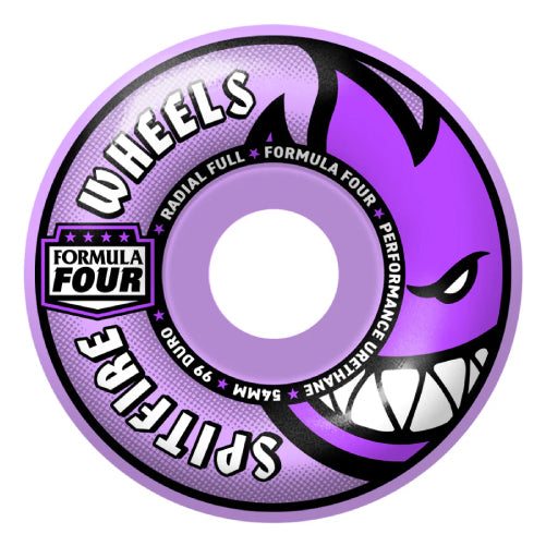 Spitfire F4 Radial Full Light Purple Wheels 54MM 99D