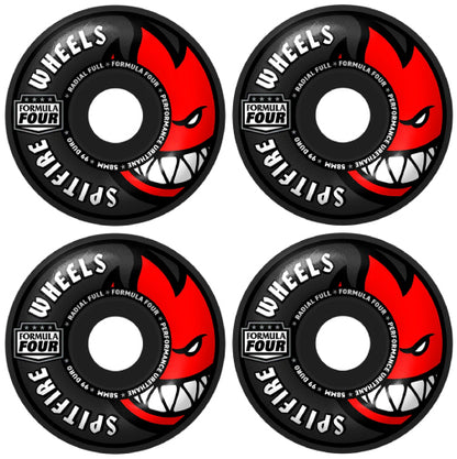 Spitfire F4 Radial Full Black Wheels 58MM 99D set