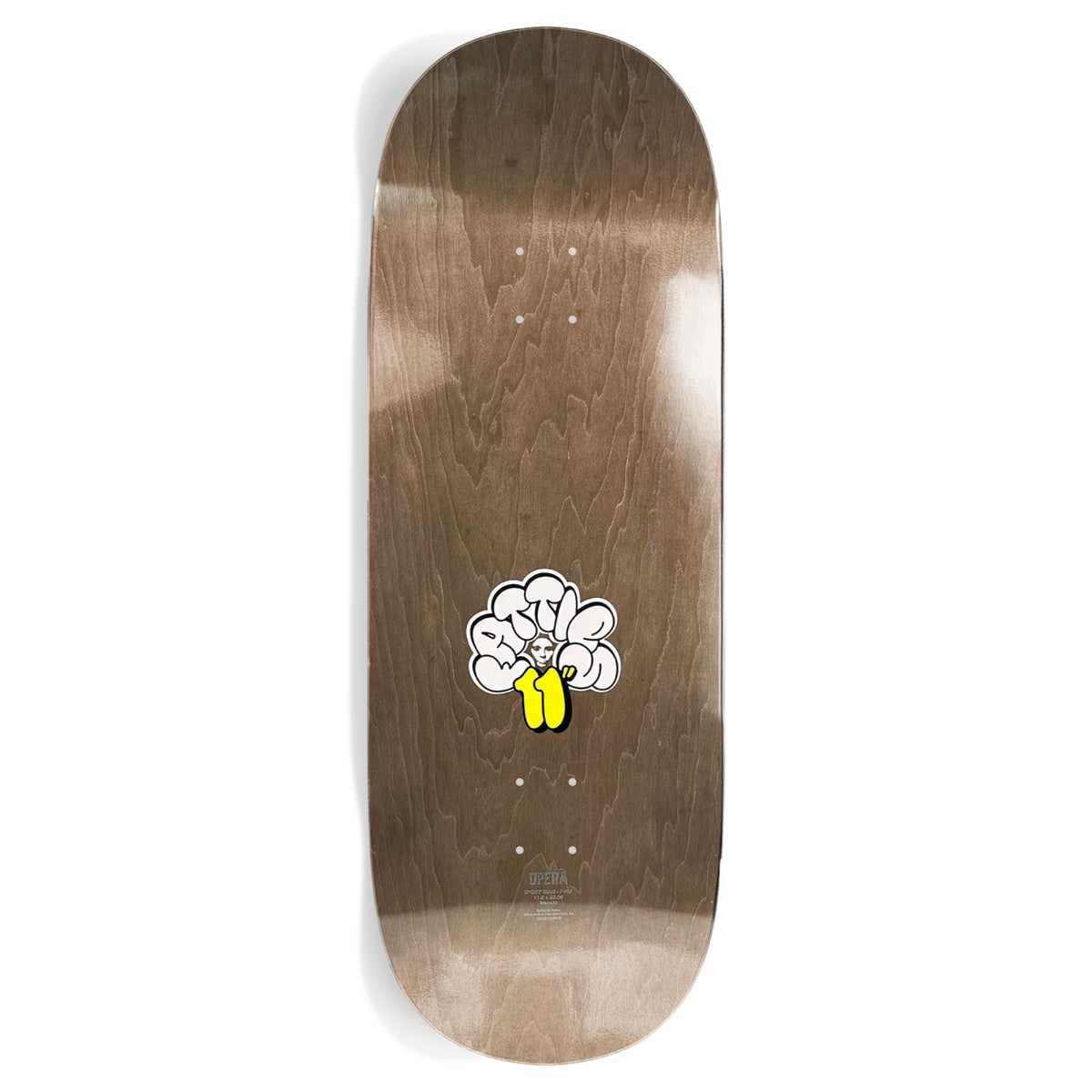 Opera EX7 Fatties RGB Mask Skateboard Deck 11" top