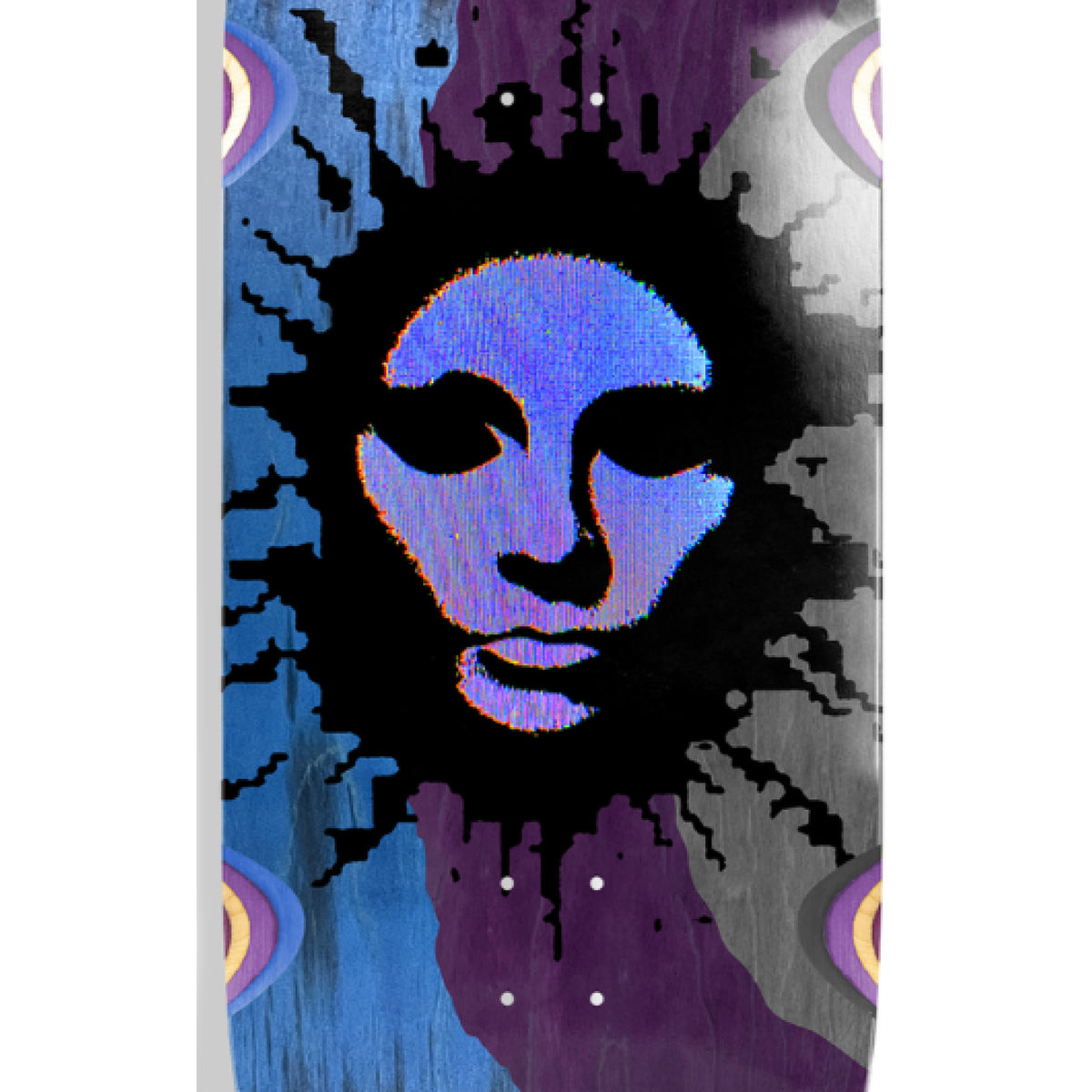 Opera EX7 Fatties RGB Mask Skateboard Deck 12" graphic