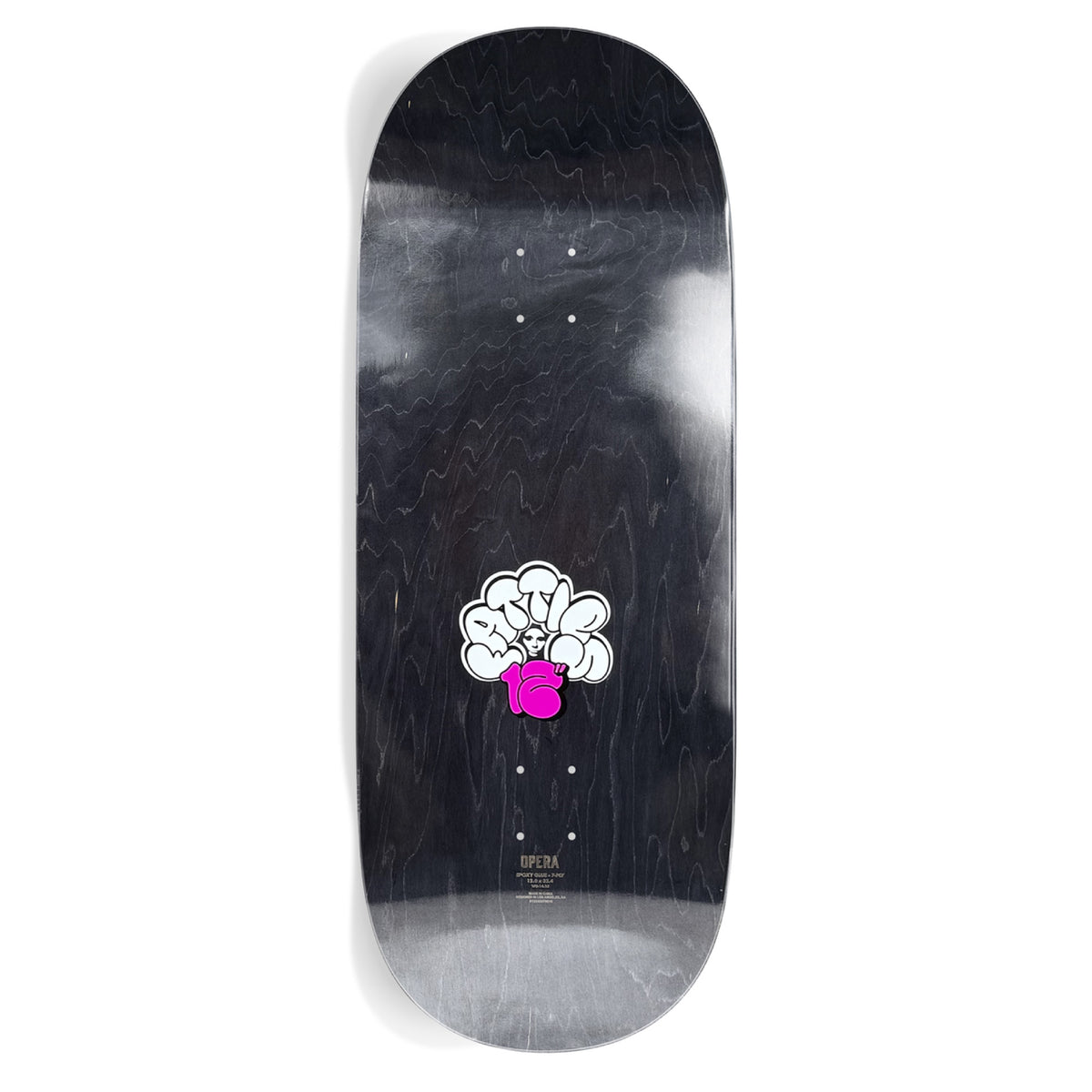 Opera EX7 Fatties RGB Mask Skateboard Deck 12" top