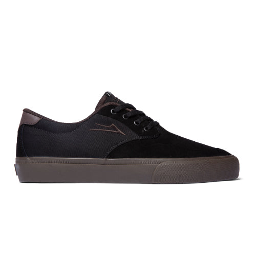 Lakai Riley 3 Skate Shoe - Black/Gum Suede