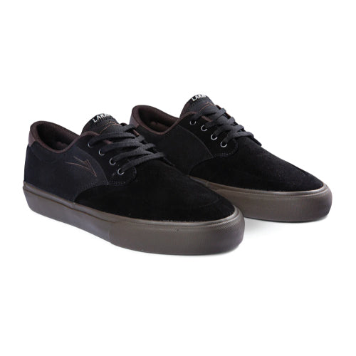 Lakai Riley 3 Skate Shoe - Black/Gum Suede