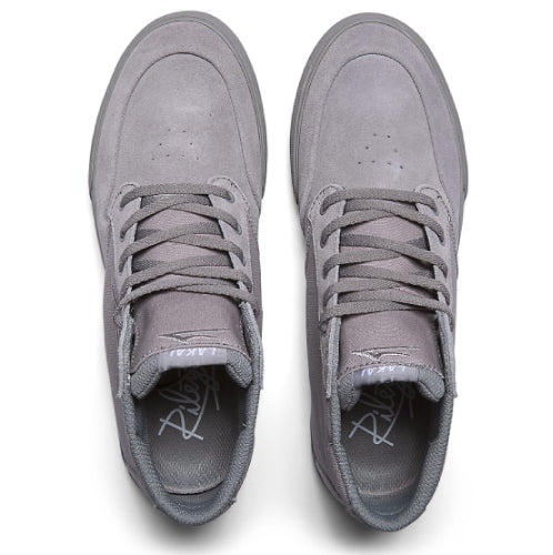 Lakai Riley 3 High Skate Shoe - Grey Suede