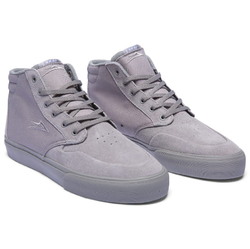 Lakai Riley 3 High Skate Shoe - Grey Suede