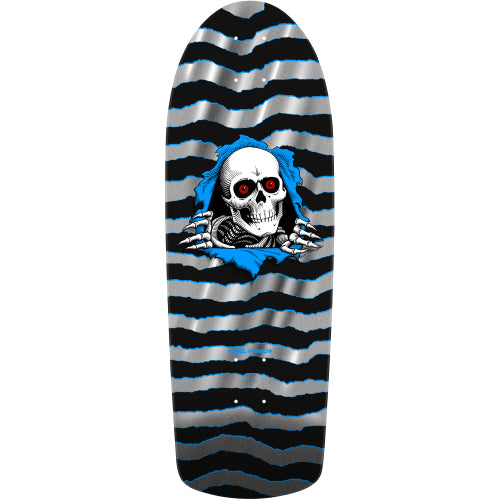 Powell Peralta OG Ripper Skateboard Deck Silver Foil 10"