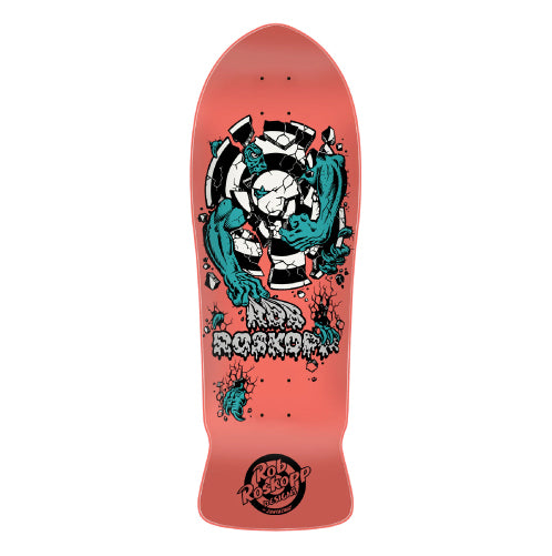 Santa Cruz Roskopp Three Skateboard Deck Safety Orange 10.17"
