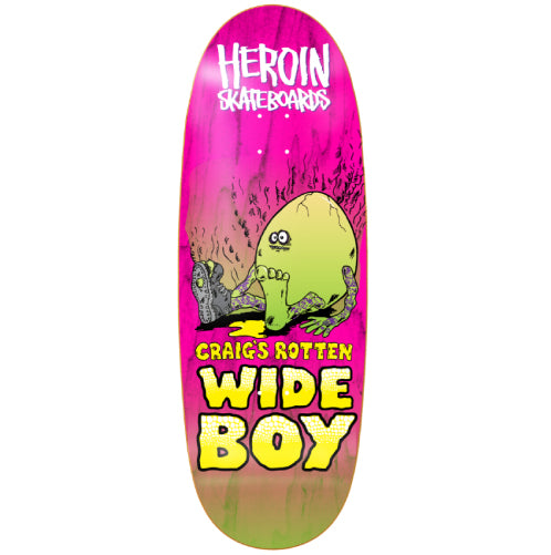 Heroin Craig's Rotten Wide Boy Skateboard Deck 10.75"