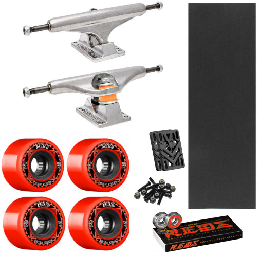 Cruiser/Pool Deck Skate Pack - Independent Trucks, Powell Wheels, Bones Reds Bearings, MOB Grip, Risers, Hardware or