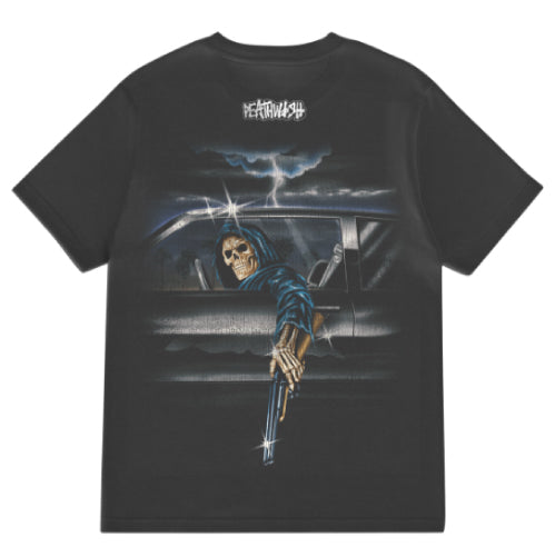 Deathwish Samborgini Reaper Garment Dyed Tee - Black back full