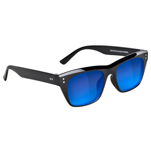 Glassy Santos Polarized Sunglasses - Black/Blue
