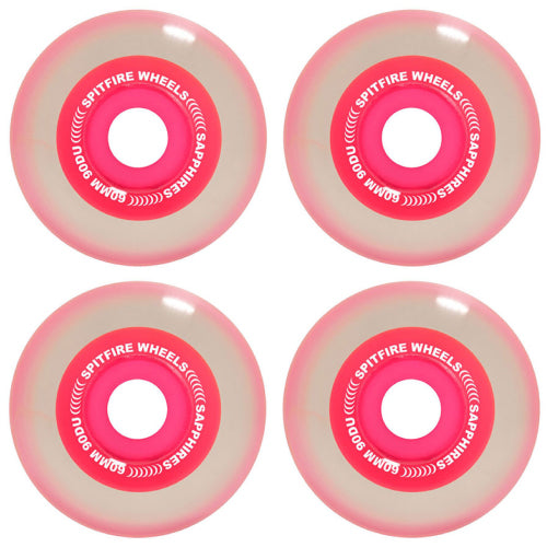 Spitfire Sapphires Conical Full Wheels Pink 60MM 90D