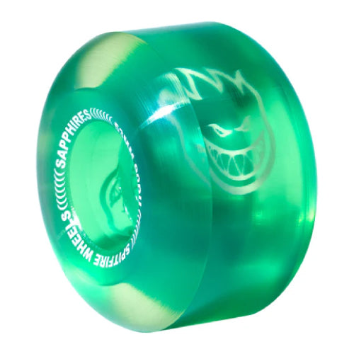 Spitfire Sapphires Radial Wheels Clear/Green 53MM 90D profile
