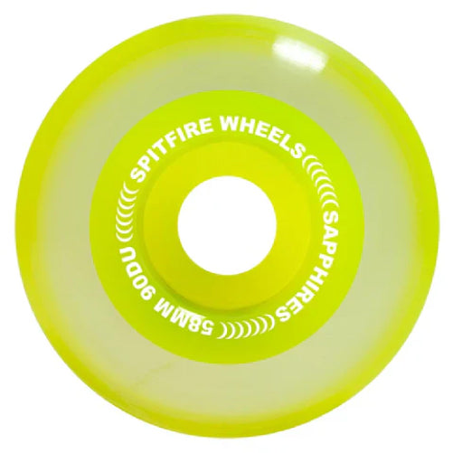 Spitfire Sapphires Conical Full Wheels Neon Yellow 58MM 90D