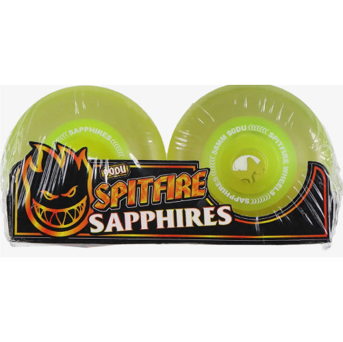 Spitfire Sapphires Conical Full Wheels Neon Yellow 58MM 90D