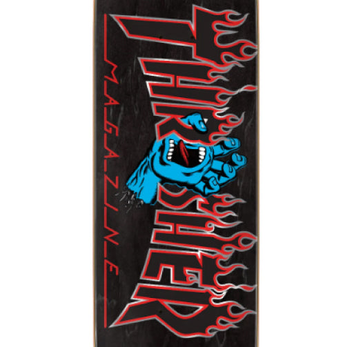 Santa Cruz X Thrasher Screaming Flame Logo Skateboard Deck 8.5"