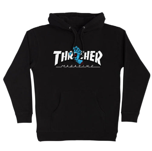 Santa Cruz X Thrasher Screaming Hand Logo Hoodie - Black