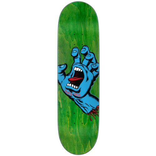 Santa Cruz Screaming Hand Skateboard Deck Green 8.8"