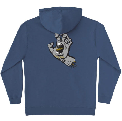 Santa Cruz Screaming Hand Logo Hoodie - Storm Blue/Grey/Gold