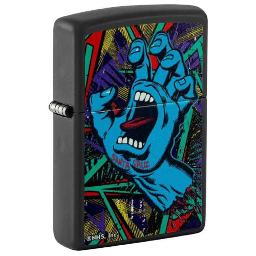 Santa Cruz Zippo Screaming Hand Lighter - Blacklight