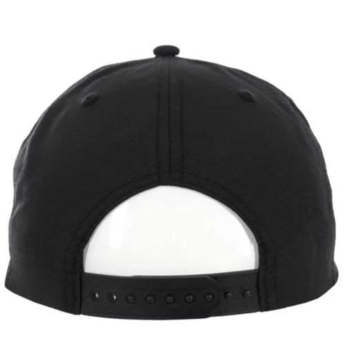 Heroin Script Snapback Hat black green back