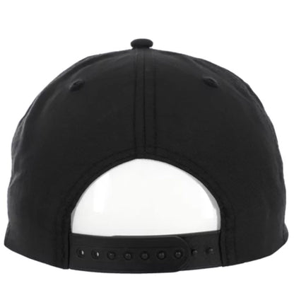 Heroin Script Snapback Hat black green back