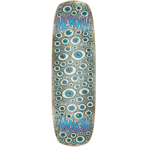 Heroin Seeing Double Shovel Symmetrical Holographic Skateboard Deck 9.5"