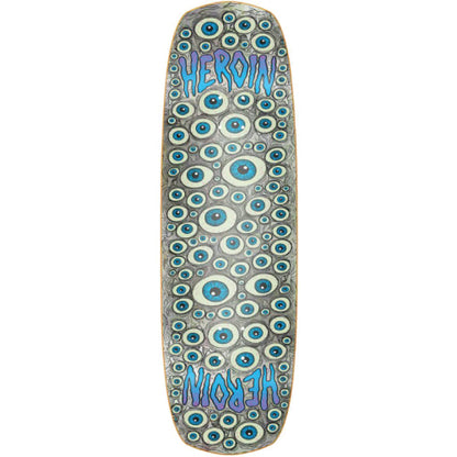 Heroin Seeing Double Shovel Symmetrical Holographic Skateboard Deck 9.5"