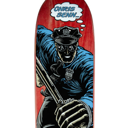 Powell Peralta Chris Senn Cop Reissue Skateboard Deck 9.13"