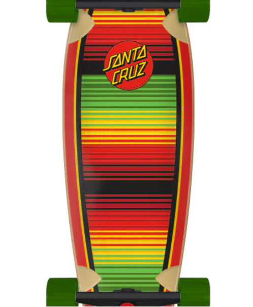 Santa Cruz Serape Dot Pintail Cruiser Complete 33.0" close