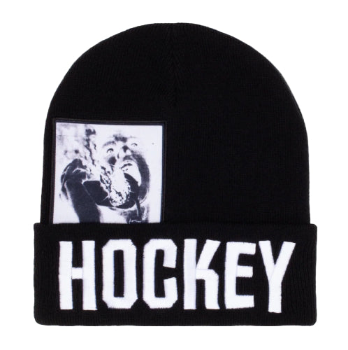 Hockey Serious Warning Beanie - Black