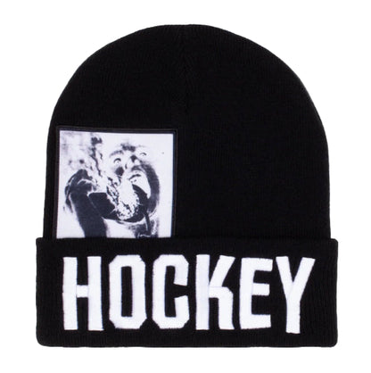 Hockey Serious Warning Beanie - Black