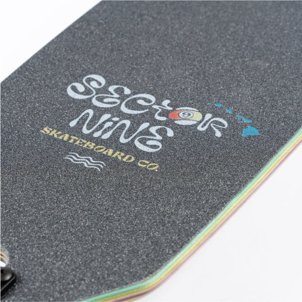 Sector 9 Fractal Shave Ice Sidewinder Longboard Complete 36" printed griptape