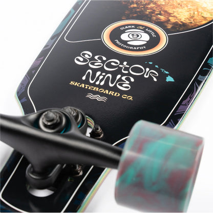 Sector 9 Fractal Shave Ice Sidewinder Longboard Complete 36" tail