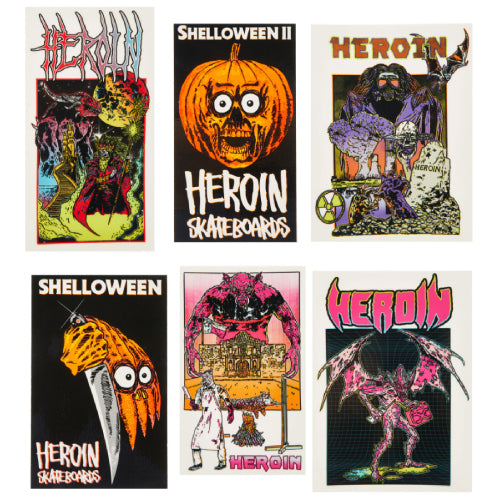 Heroin Shelloween Stickers - Individual