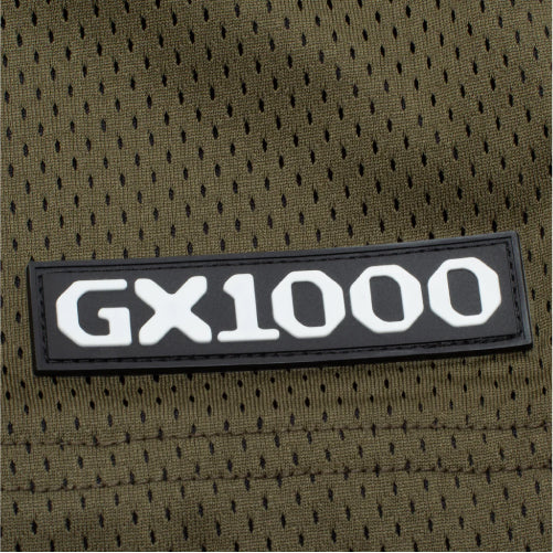 GX1000 Mesh Shorts - Olive logo tab