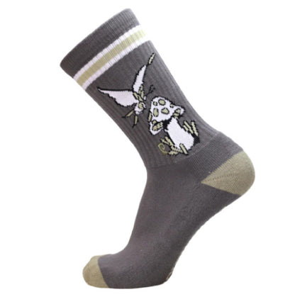 Psockadelic Shroom Fly Socks outside
