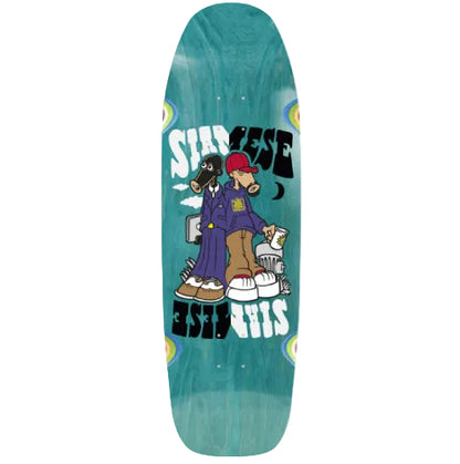 New Deal Siamese Skateboard Deck 9.62" teal veneer