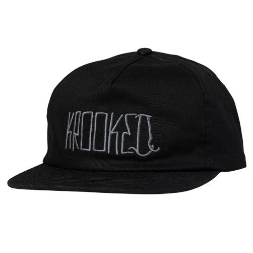 Krooked Side Eyes Snapback Hat - Black