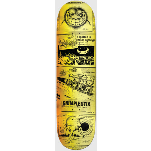 Antihero Hewitt Grimple Stix Sightings Skateboard Deck 8.38"