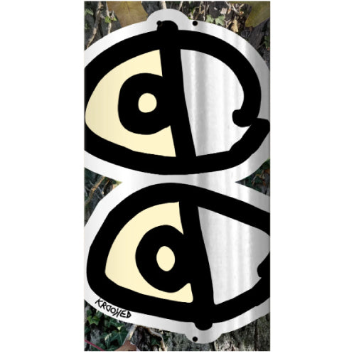 Krooked Team Eyes Camo Skateboard Deck 8.5" graphic