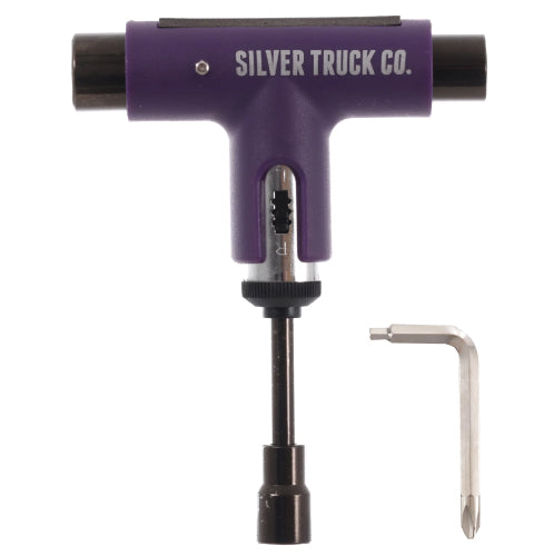 Silver Premium Skateboard Tool - Purple/Grey