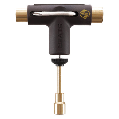 Silver Premium Skateboard Tool - Brown/Gold