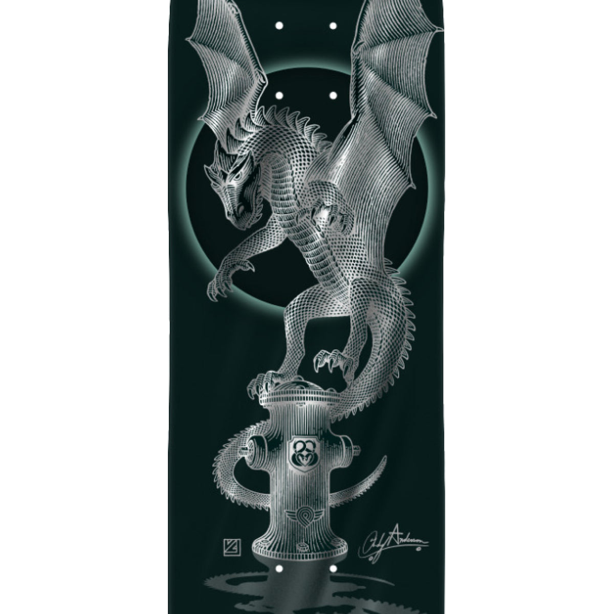 Powell Peralta Flight Anderson Hydrant 2 Skateboard Deck 8.4" graphic