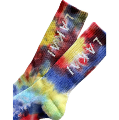 Lakai Simple Crew Socks Tie Dye Multi