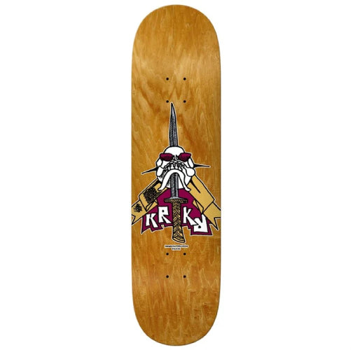 Krooked Team Skull & Sword Skateboard Deck 8.25" stock